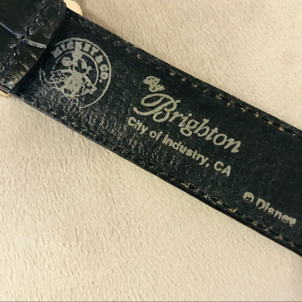Brighton Disney Croco Embossed Leather Belt Size S. Gently Used - Picture 4 of 9